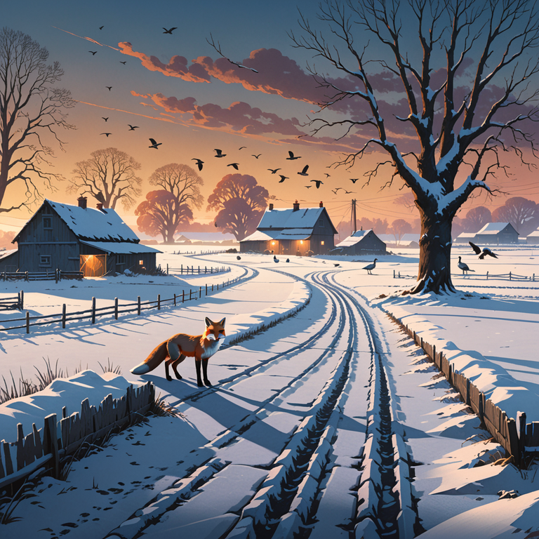 Fox and Hounds — Fox vs Geese — cover art