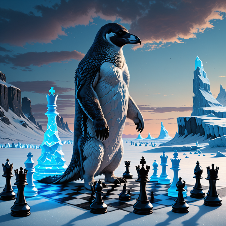 Chess — Wolves vs Penguins — cover art