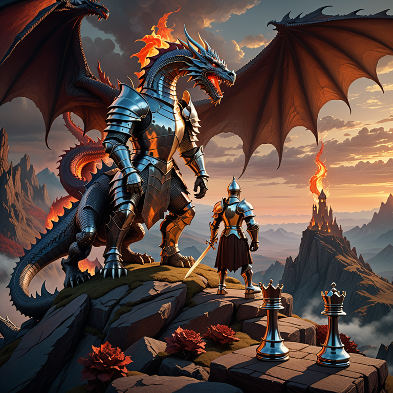 Teeko — Knights vs Dragons — cover art